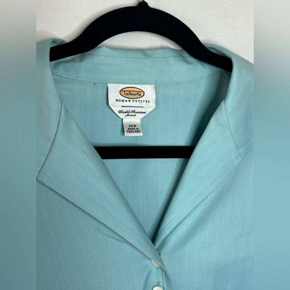 Talbots Blue Blouse - Picture 3 of 4